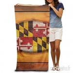 Annays Maryland Flag Lightweight Absorbent Quick-Drying Spa Towels Swimsuit Bath and Shower Towel Beach Blanket for Women，Men 80x130cm 31.5x51.2inches - B07VLKFDZM